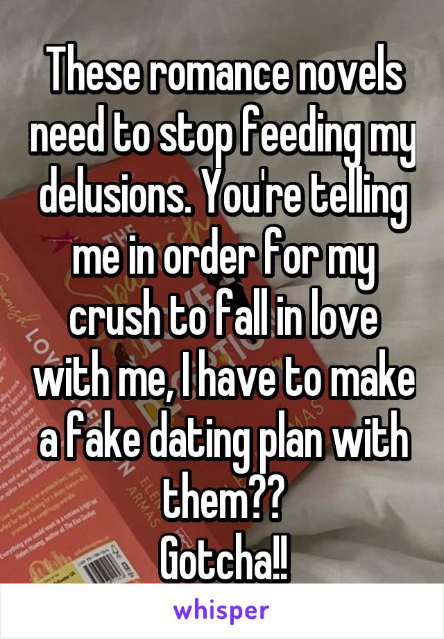 These romance novels need to stop feeding my delusions. You're telling me in order for my crush to fall in love with me, I have to make a fake dating plan with them??
Gotcha!!