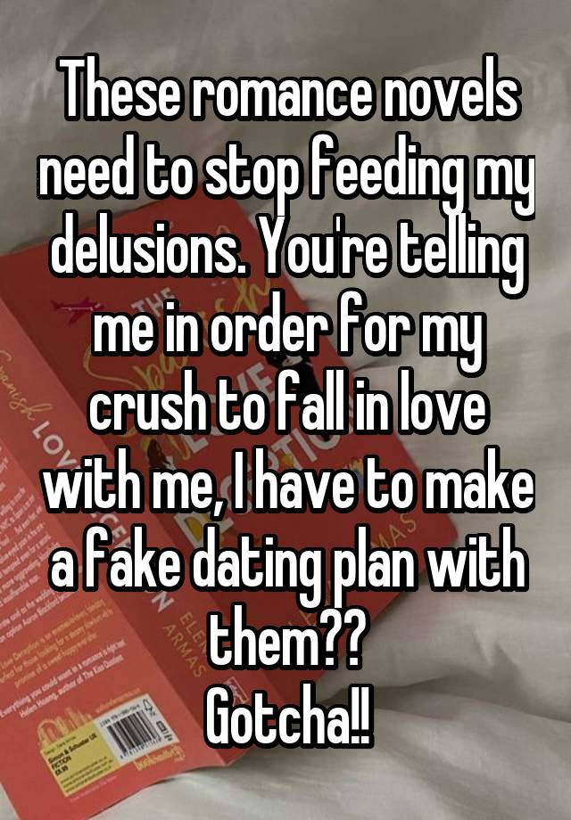 These romance novels need to stop feeding my delusions. You're telling me in order for my crush to fall in love with me, I have to make a fake dating plan with them??
Gotcha!!