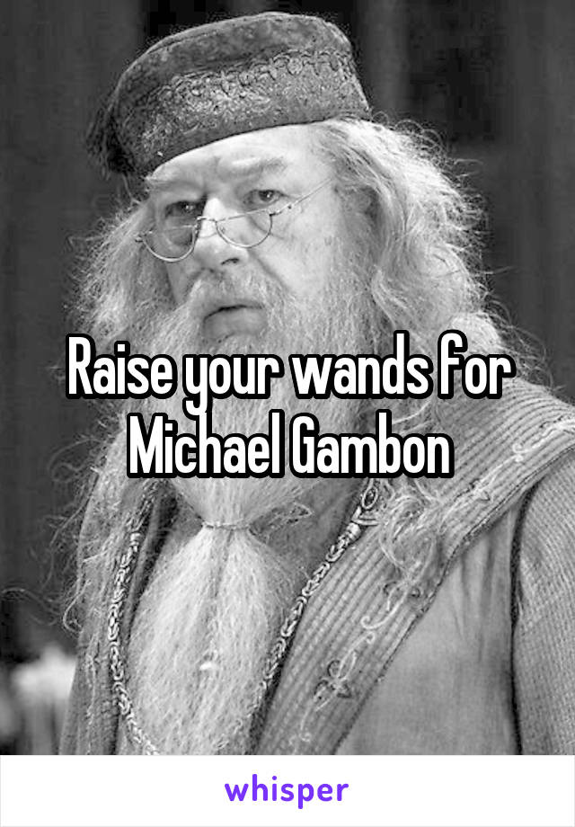 Raise your wands for Michael Gambon