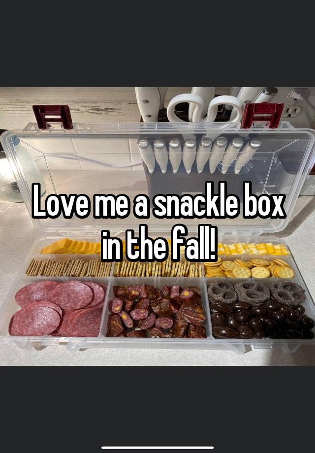 Love me a snackle box in the fall!