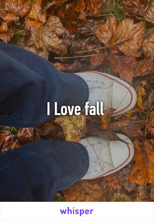 I Love fall 