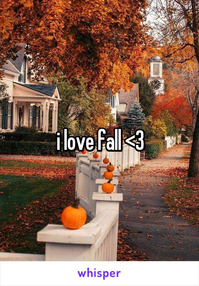 i love fall <3