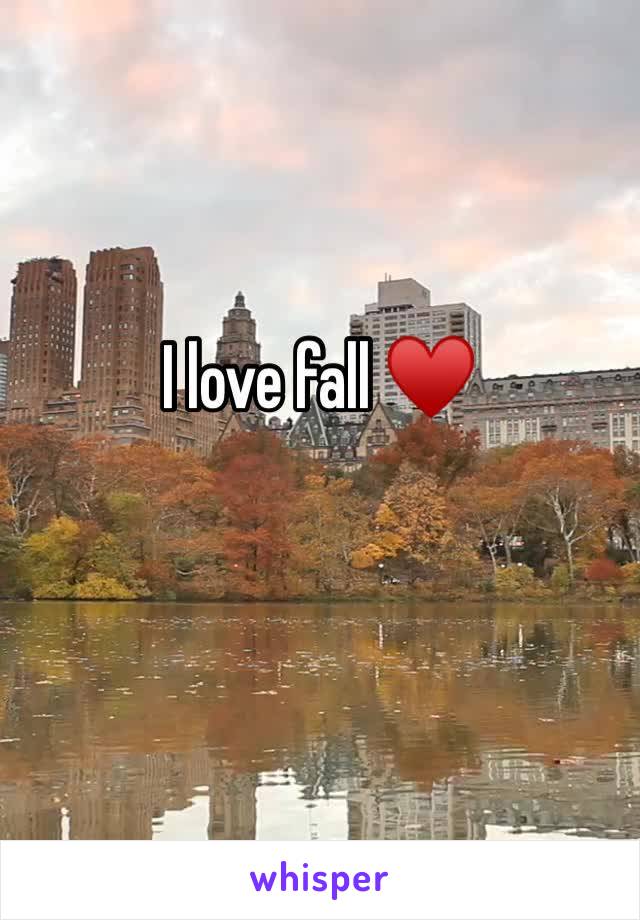 I love fall ♥️