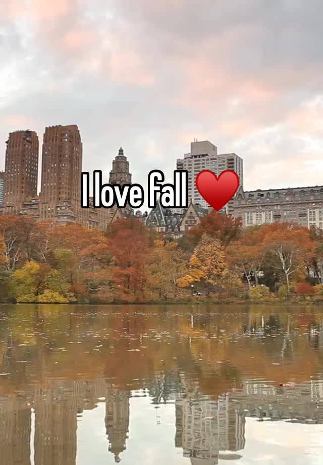 I love fall ♥️