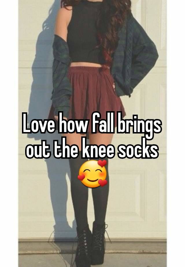 Love how fall brings out the knee socks 🥰