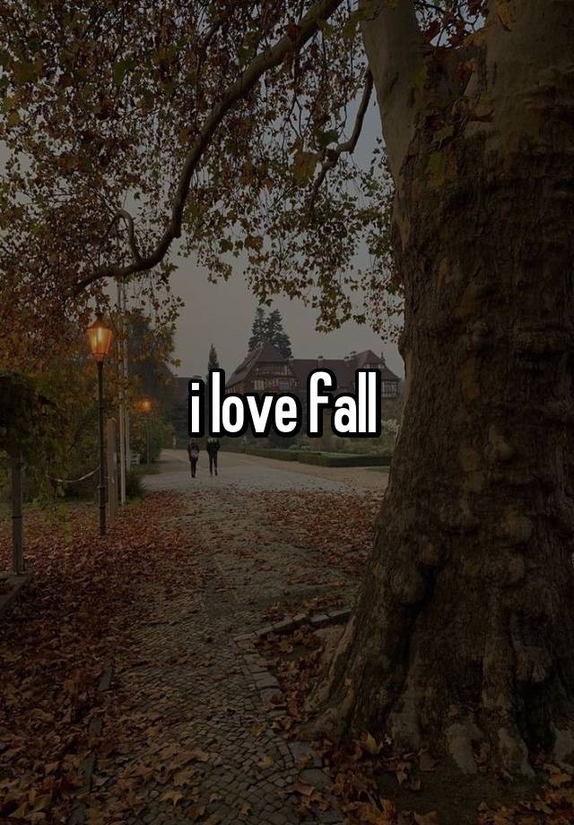 i love fall 