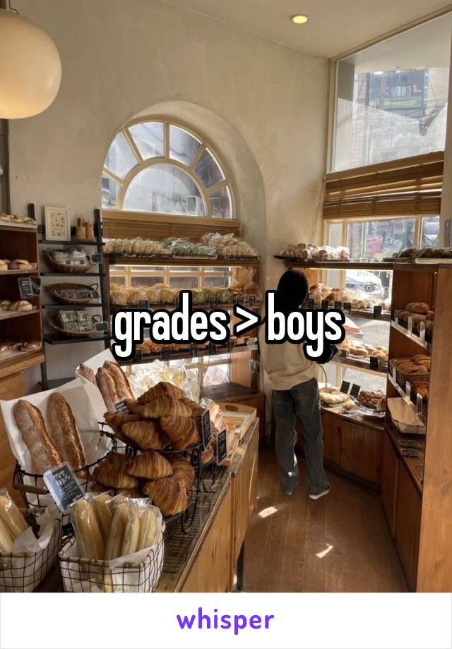 grades > boys