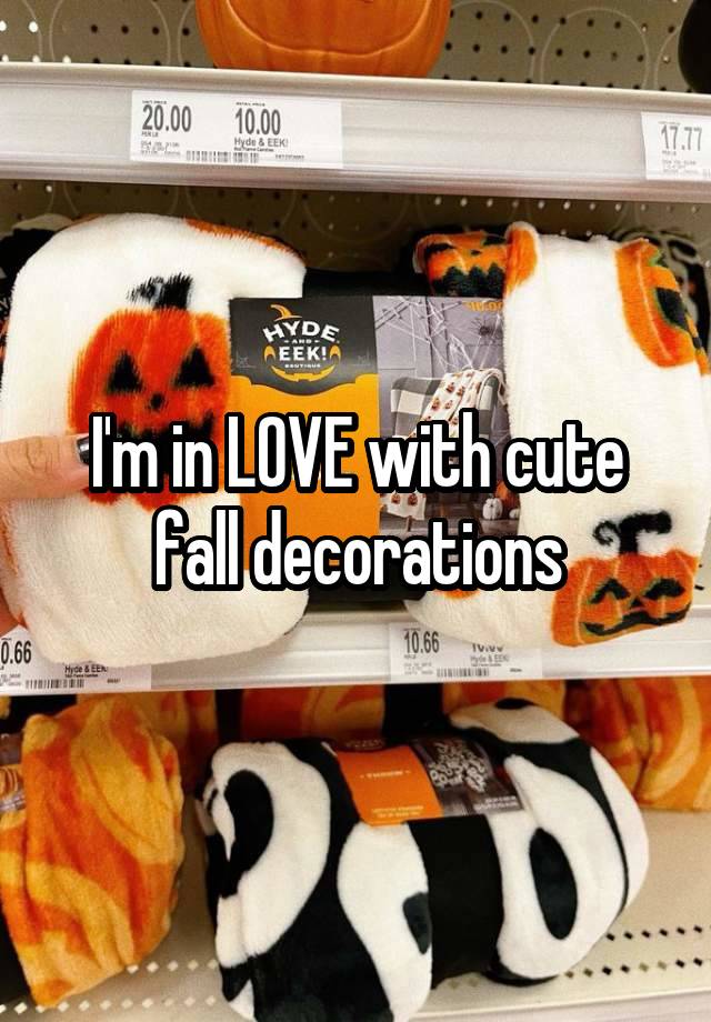 I'm in LOVE with cute fall decorations