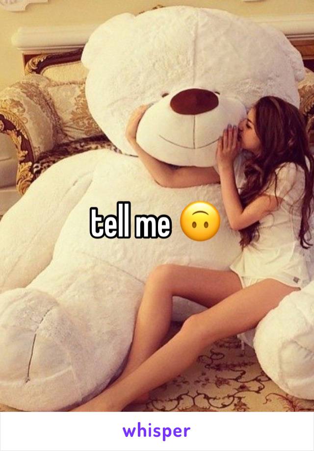 tell me 🙃