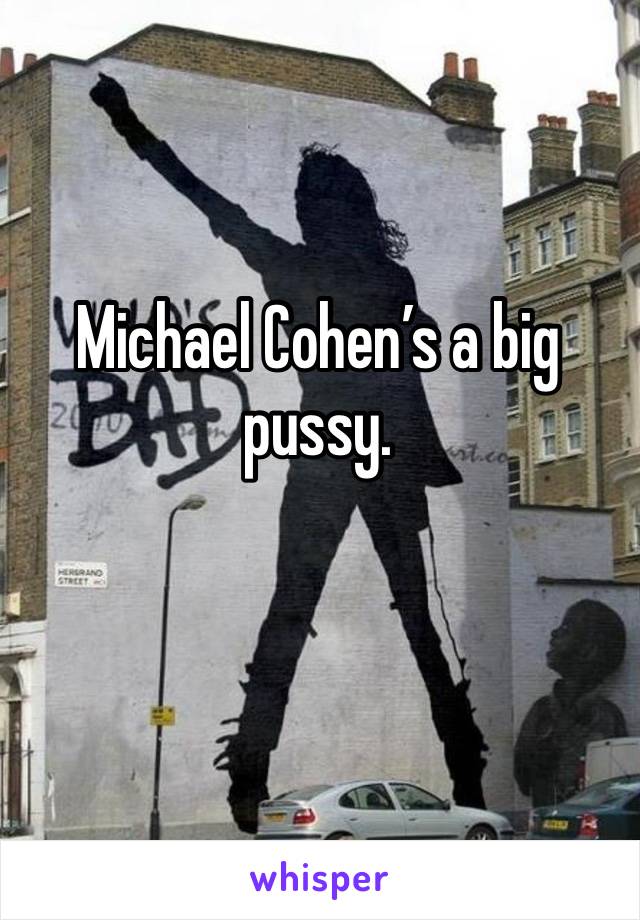 Michael Cohen’s a big pussy.