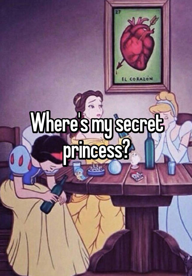 Where's my secret princess?