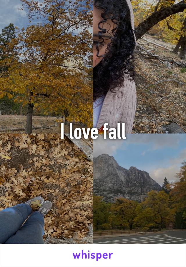 I love fall