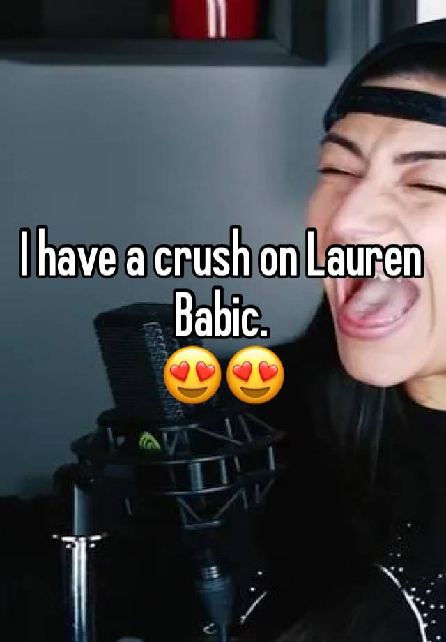 I have a crush on Lauren Babic. 
😍😍