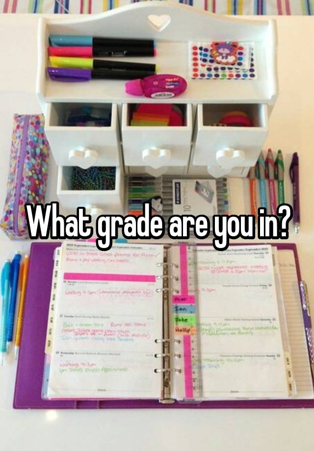 What grade are you in?