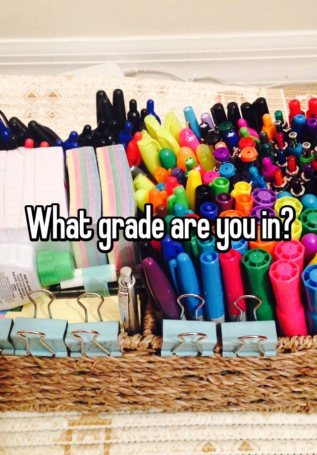 What grade are you in?