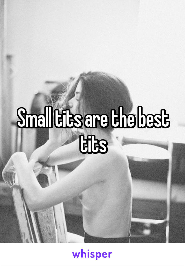 Small tits are the best tits