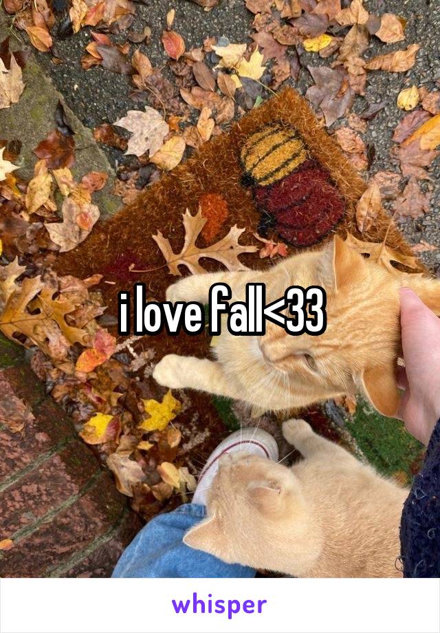 i love fall<33