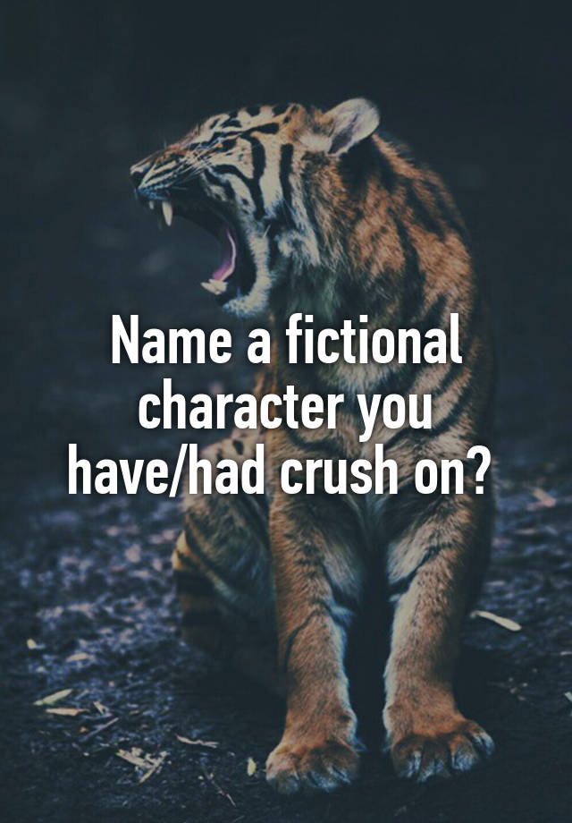 Name a fictional character you have/had crush on? 