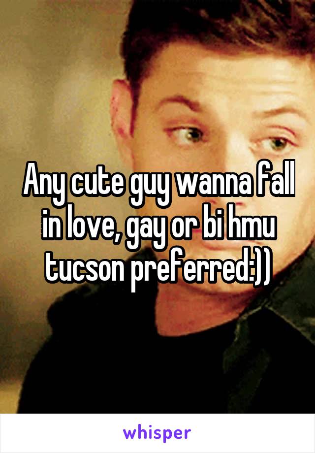 Any cute guy wanna fall in love, gay or bi hmu tucson preferred:))