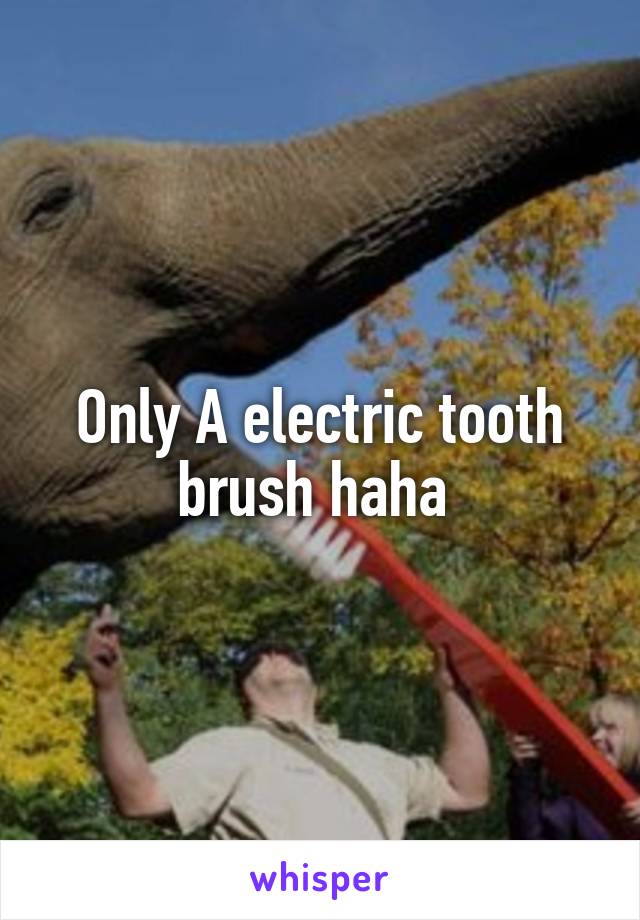 Only A electric tooth brush haha 
