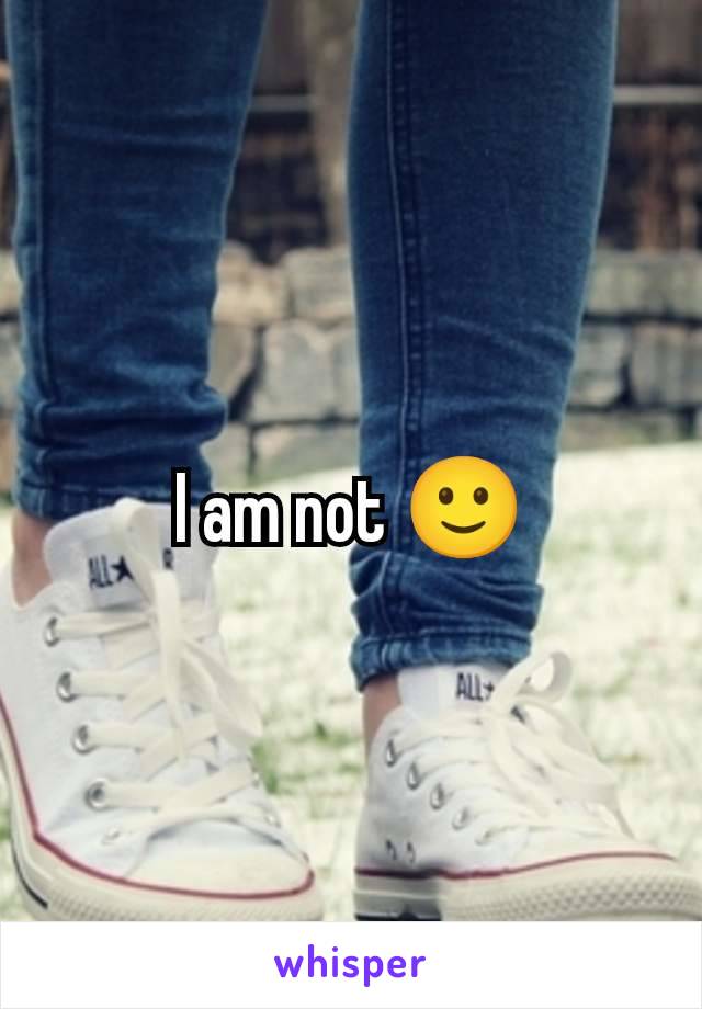 I am not 🙂