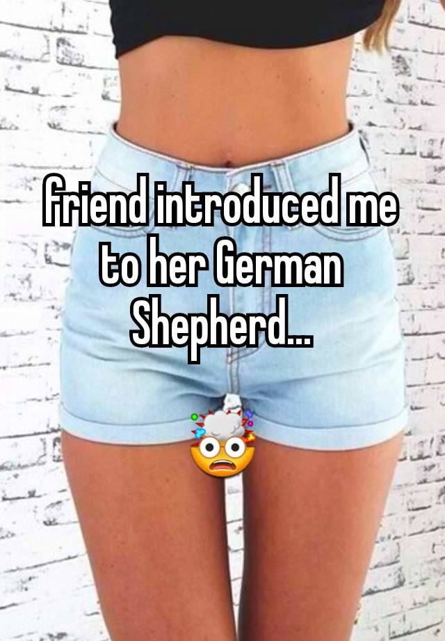 friend introduced me to her German Shepherd...

🤯