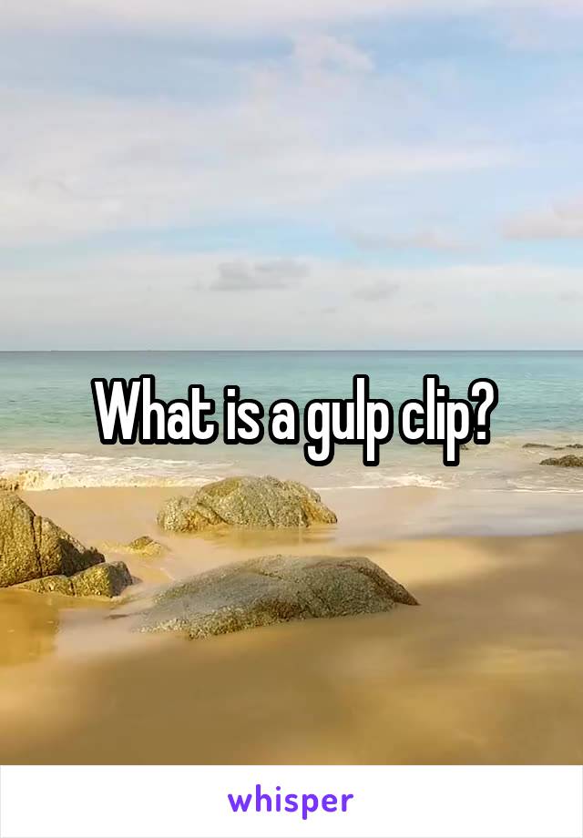 What is a gulp clip?