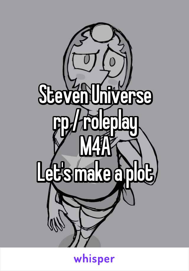 Steven Universe
rp / roleplay
M4A
Let's make a plot