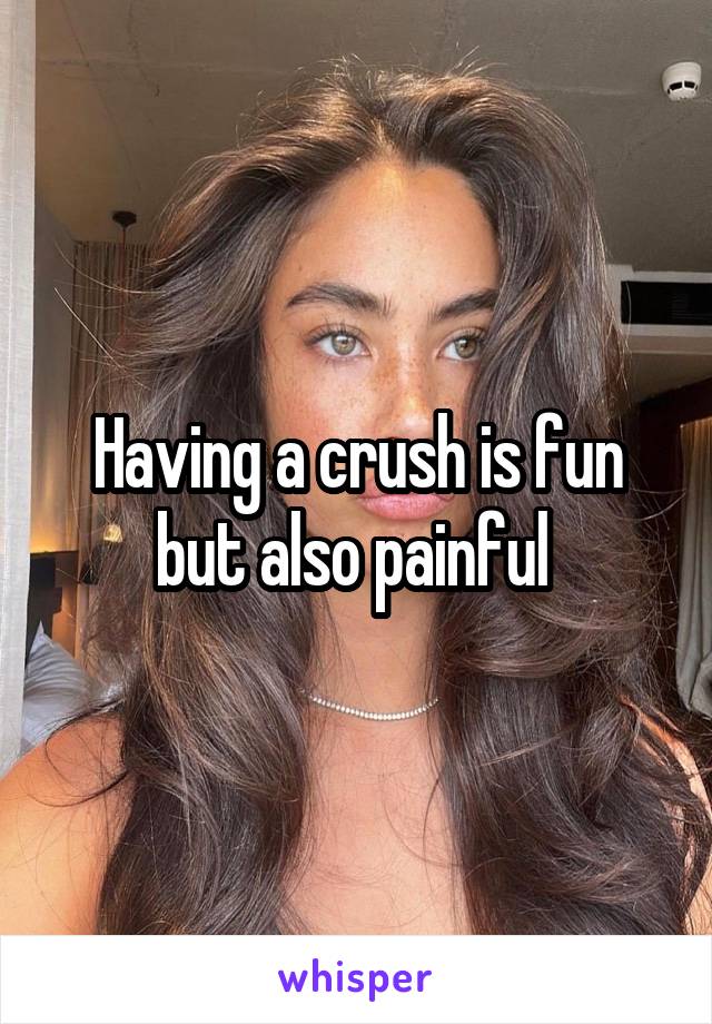 Having a crush is fun but also painful 