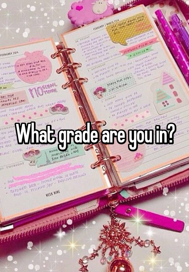 What grade are you in?