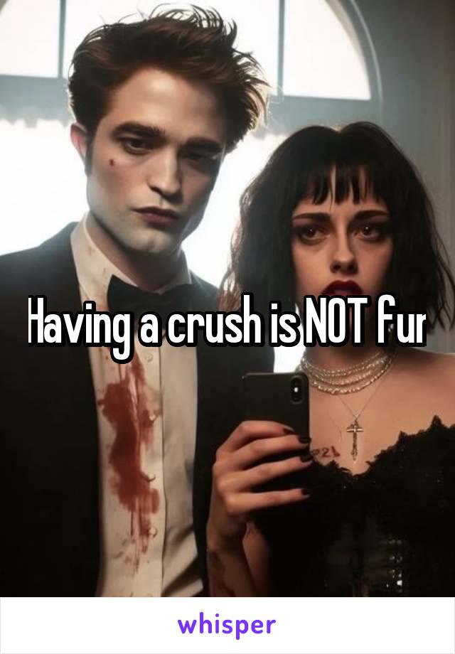 Having a crush is NOT fun