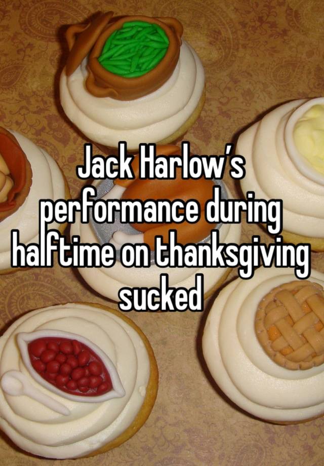 Jack Harlow’s performance during halftime on thanksgiving sucked