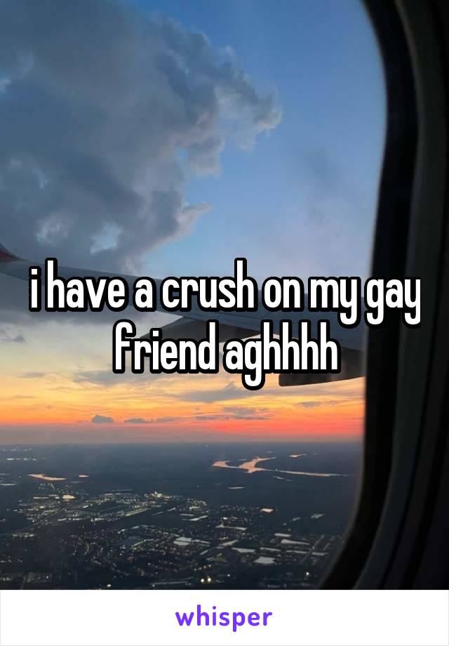 i have a crush on my gay friend aghhhh