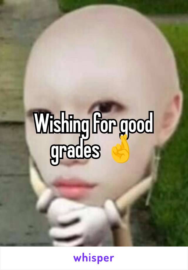 Wishing for good grades 🤞