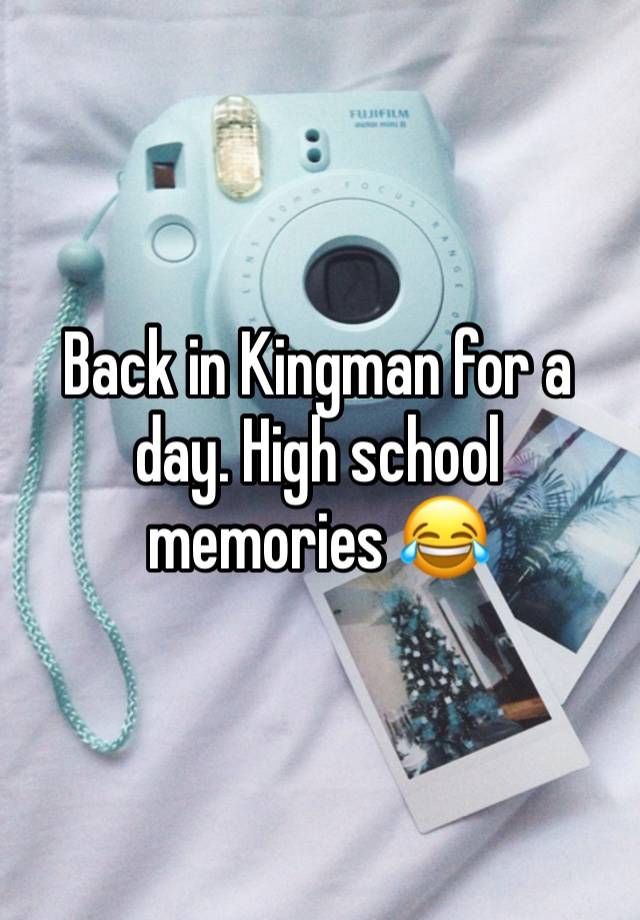 Back in Kingman for a day. High school memories 😂