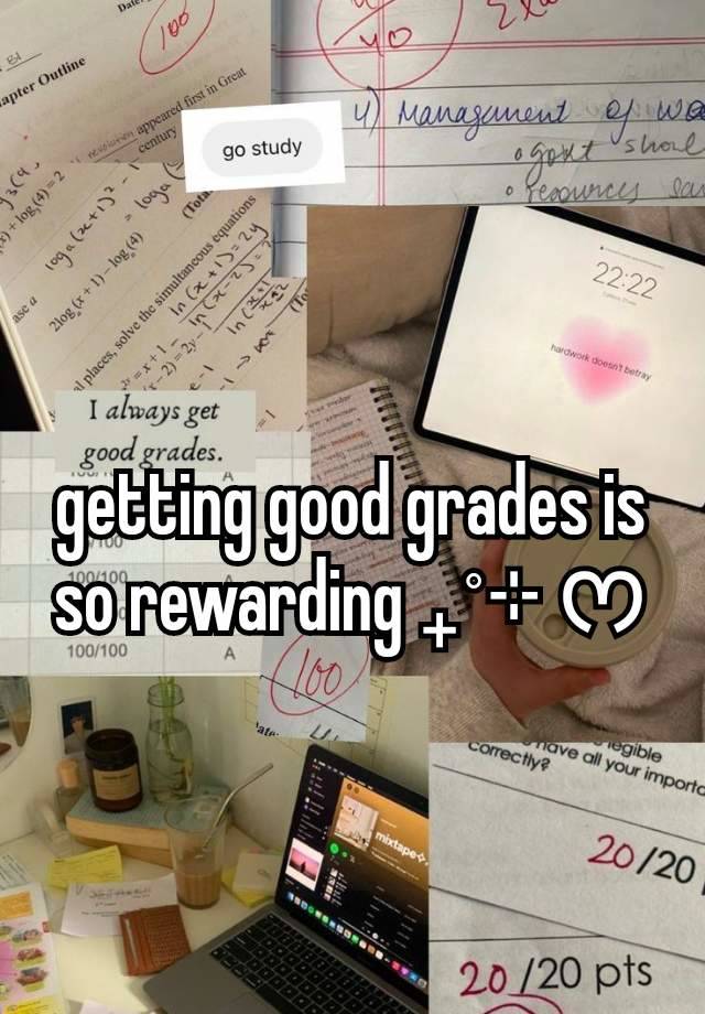 getting good grades is so rewarding ₊˚⊹ ᰔ