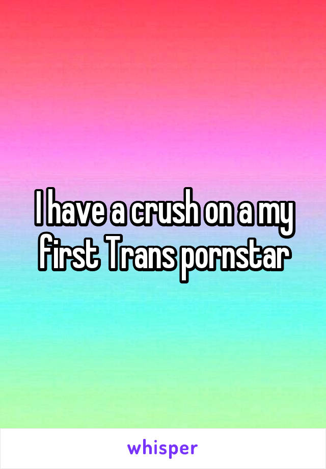 I have a crush on a my first Trans pornstar