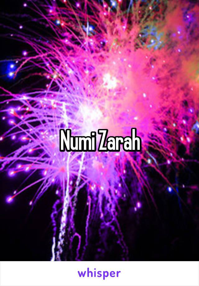 Numi Zarah