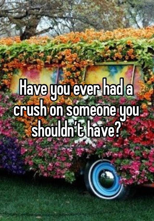 Have you ever had a crush on someone you shouldn’t have?