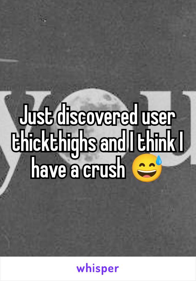 Just discovered user thickthighs and I think I have a crush 😅