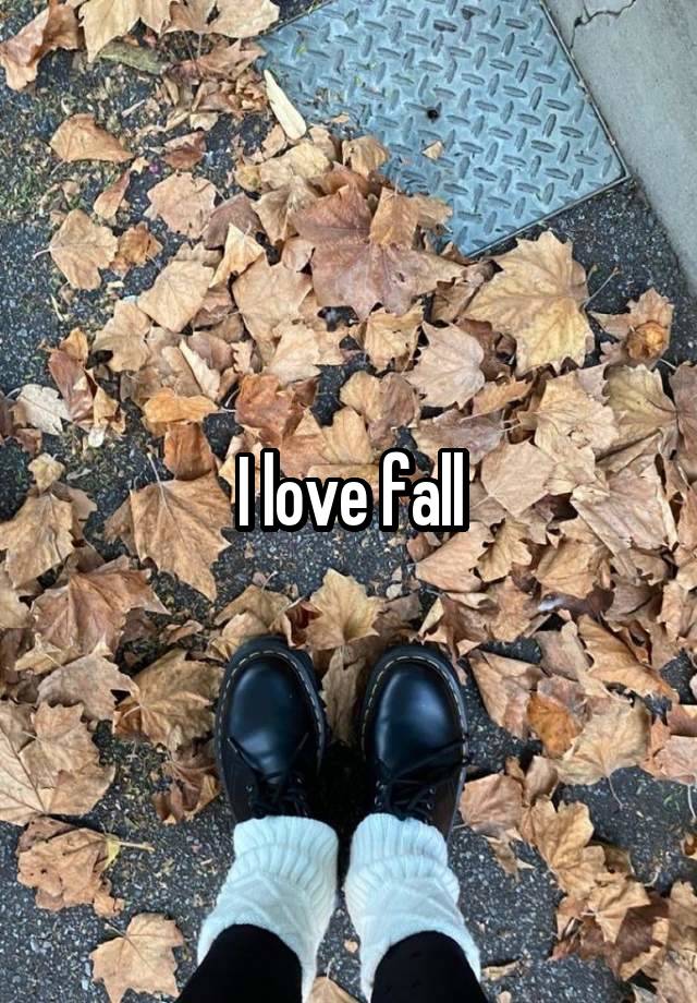 I love fall