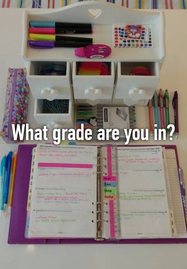 What grade are you in?