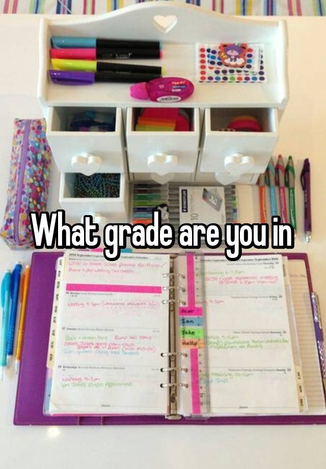 What grade are you in 