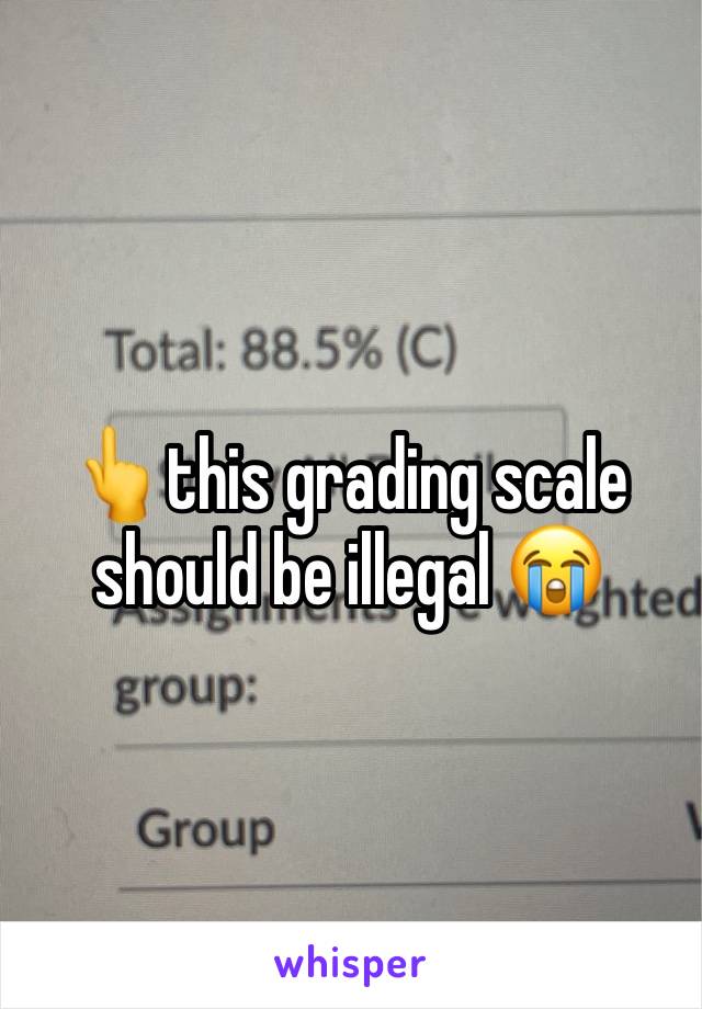 👆this grading scale should be illegal 😭