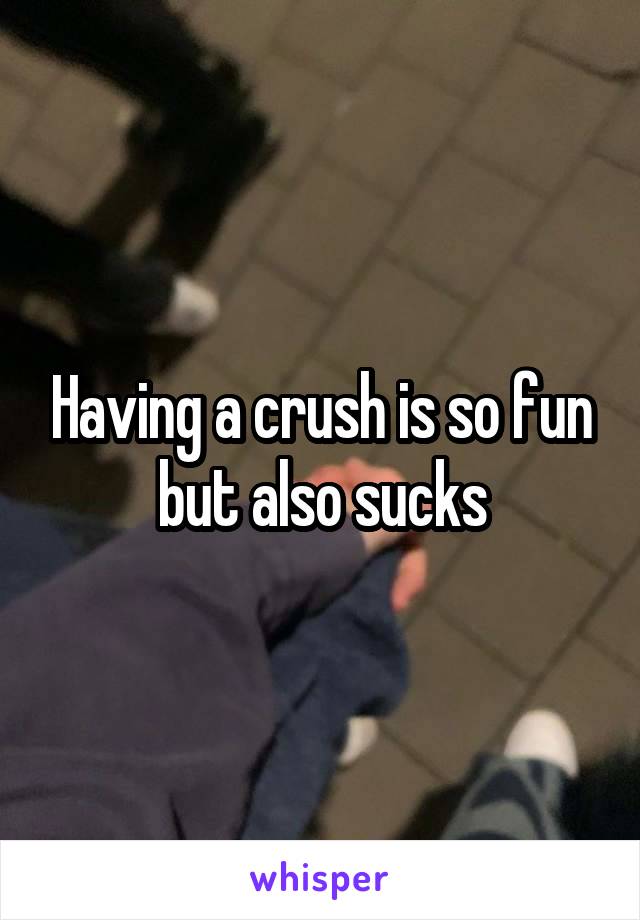 Having a crush is so fun but also sucks