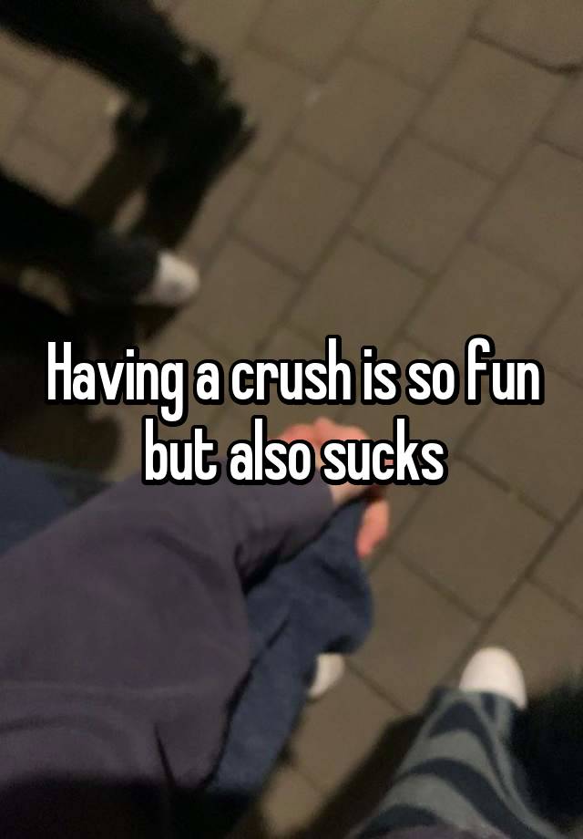 Having a crush is so fun but also sucks