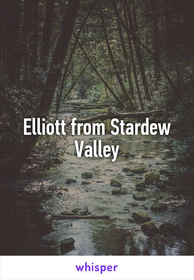 Elliott from Stardew Valley