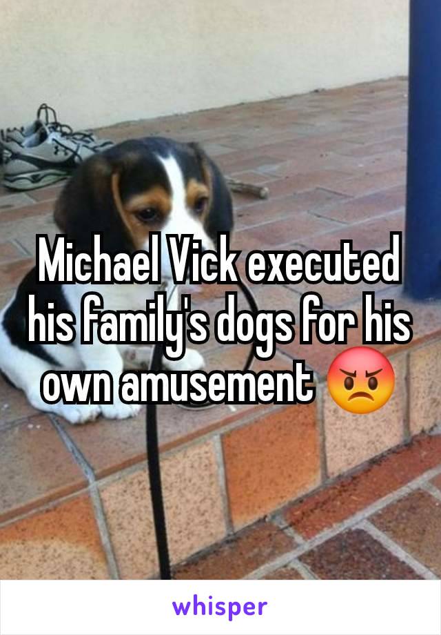 Michael Vick executed his family's dogs for his own amusement 😡