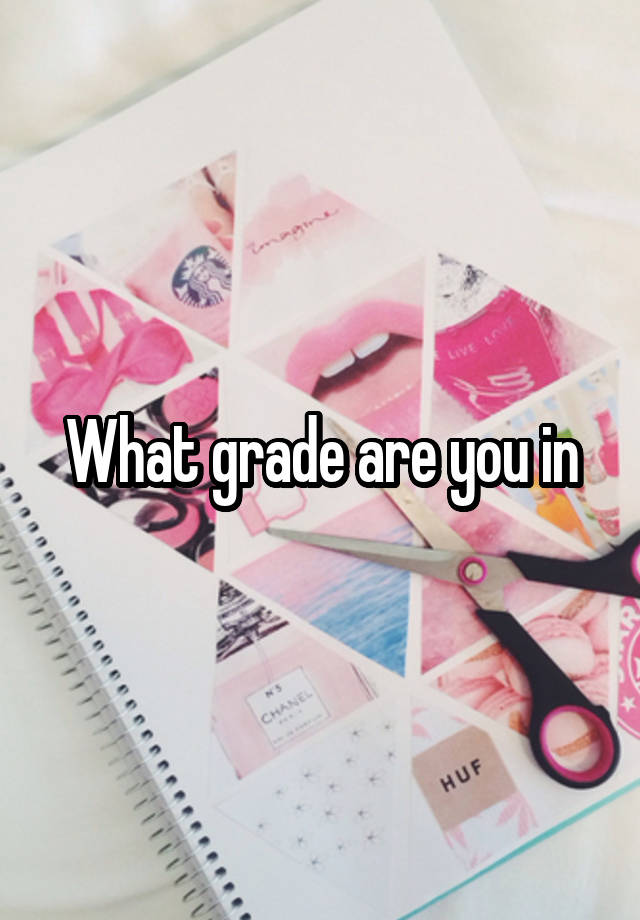 What grade are you in