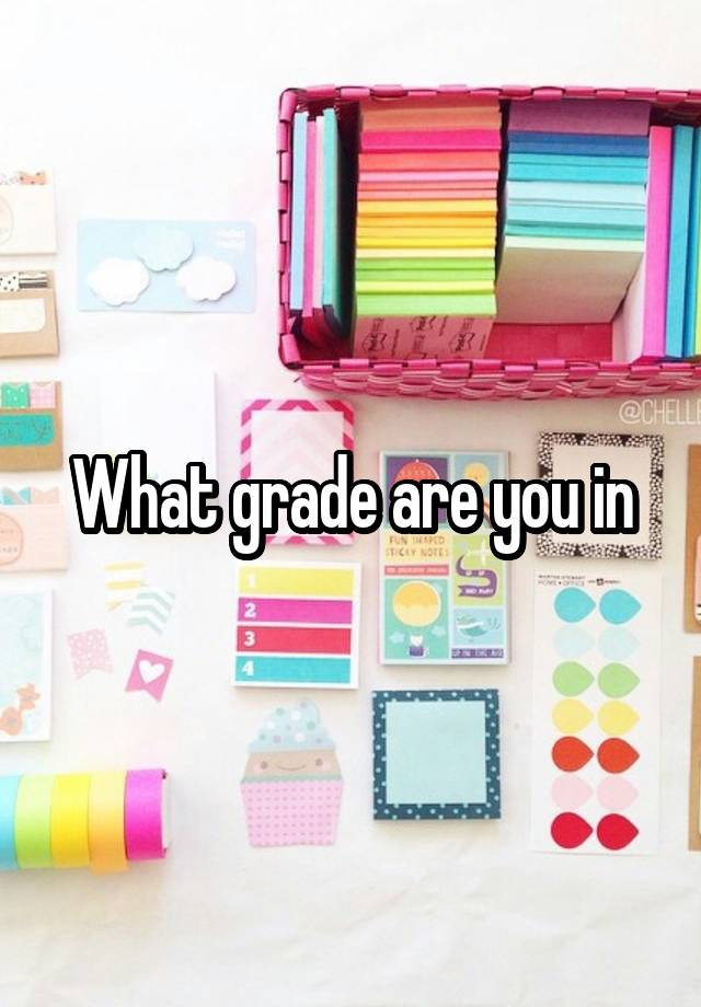 What grade are you in